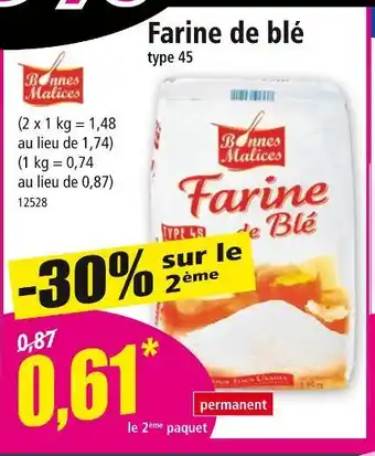 Norma Bonnes Malices Farine de blé offre