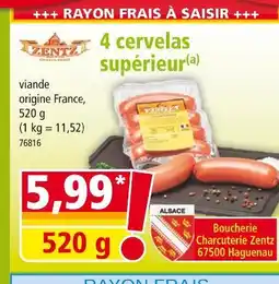 Norma ZENTZ 4 cervelas supérieur offre