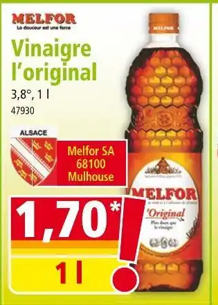 Norma MELFOR Vinaigre l'Original offre