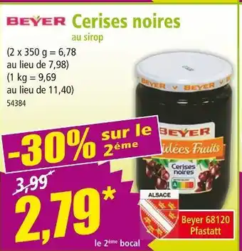 Norma BEYER Cerises noires offre