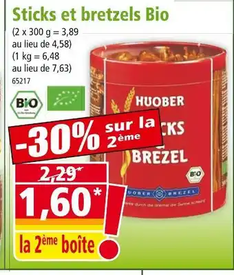 Norma HUOBER Sticks et bretzels Bio offre