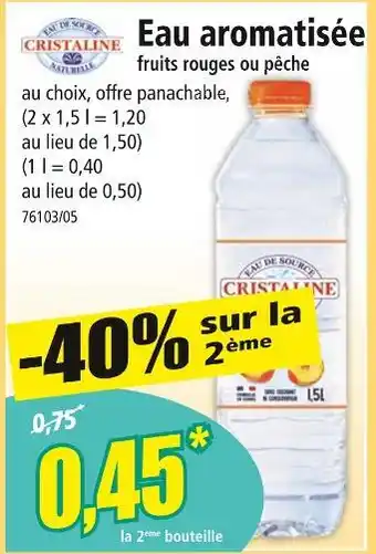 Norma CRISTALINE Eau aromatisée offre