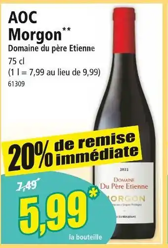 Norma Domaine du père Etienne AOC Morgon offre