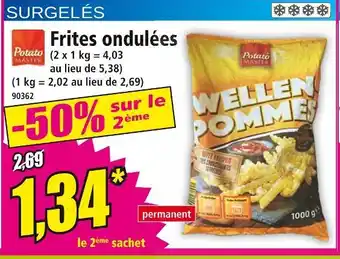 Norma Potato MASTER Frites ondulées offre