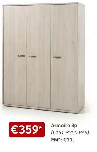 Meubles Crack Armoire 3p offre