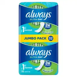 Carrefour ALWAYS Protections Feminines Jumbo Pack offre
