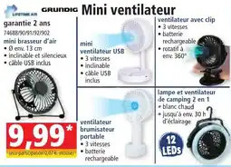 Norma Mini ventilateur offre