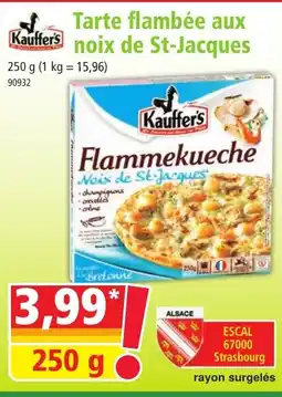 Norma Tarte flambée aux noix de St-Jacques offre