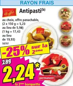 Norma Antipasti offre