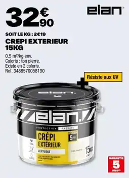 Brico Dépôt CREPI EXTERIEUR 15KG offre