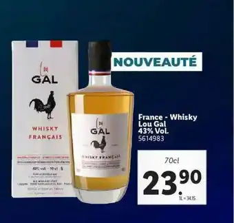 Lidl France - Whisky Lou Gal 43% Vol. offre