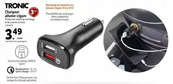 Lidl Tronic Chargeur Allume-cigare offre