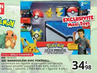 Sac Bandoulière Avec Pokéball.