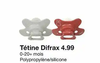 Zeeman Tétine Difrax offre