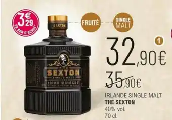 La Vignery Irlande Single Malt The Sexton offre