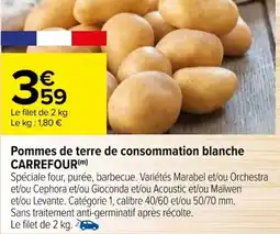 Carrefour Pommes de terre de consommation blanche CARREFOUR (m) offre