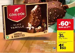 Carrefour Batônnets glacés CÔTE D'OR offre