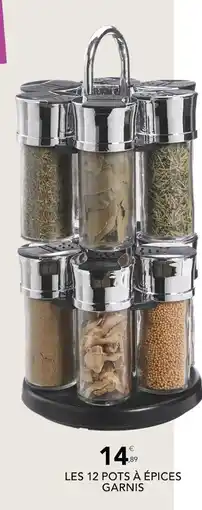 LES 12 POTS À ÉPICES GARNIS