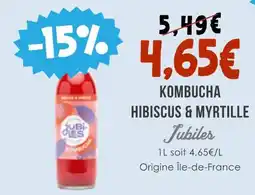 Naturalia Jubiles KOMBUCHA HIBISCUS & MYRTILLE offre