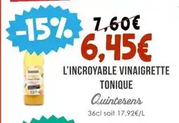 Naturalia Quintesens L'INCROYABLE VINAIGRETTE TONIQUE offre