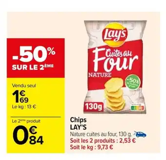 Carrefour Chips LAY'S offre