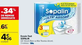 Carrefour Essuie-Tout SOPALIN offre
