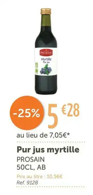 Prosain pur jus myrtille