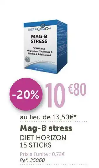 L'Eau Vive Diet horizon mag-b stress offre
