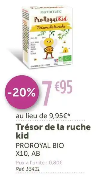 L'Eau Vive Proroyal bio trésor de la ruche kid offre