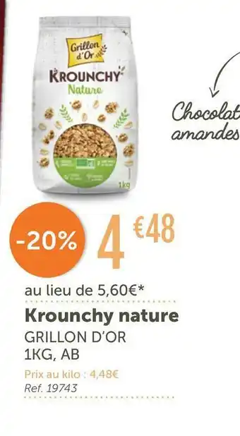Grillon d’or krounchy nature