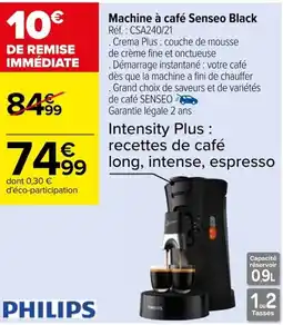 Carrefour Machine à café Senseo Black offre