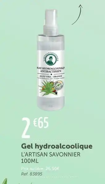 L'Eau Vive L’artisan savonnier gel hydroalcoolique offre