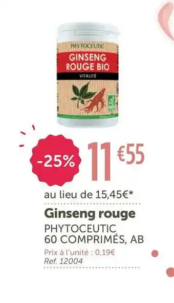 Phytoceutic ginseng rouge