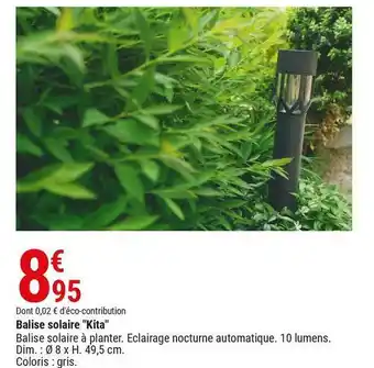 Gamm vert Kita balise solaire offre