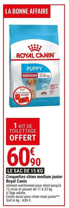 Royal canin croquettes chien medium junior