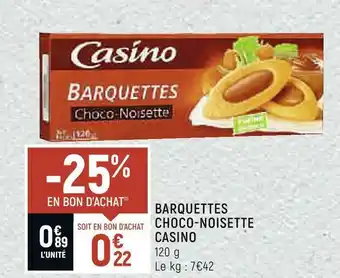 Petit Casino Casino barquettes choco-noisette casino offre