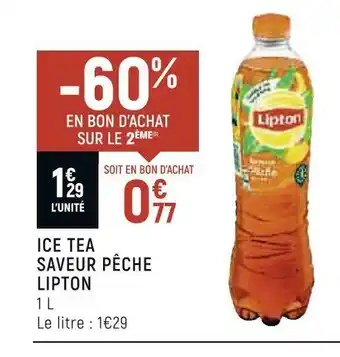 Petit Casino Lipton ice tea saveur pêche offre