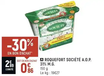 Société roquefort société a.o.p. 31% m.g.