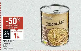 Petit Casino Casino cassoulet offre