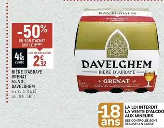 Petit Casino Davelghem bière d’abbaye grenat 5% vol. offre