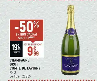 Petit Casino Comte de lavigny champagne brut offre