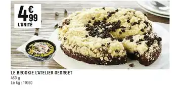 Spar L’atelier georget le brookie offre