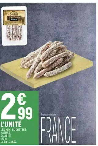 Spar Galibier les mini bûchettes nature offre