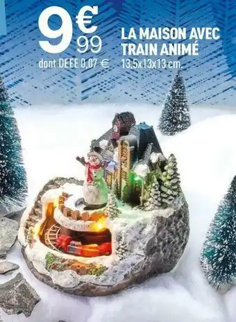 Centrakor La maison avec train animé offre