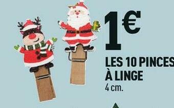 Centrakor Les 10 pinces à linge offre