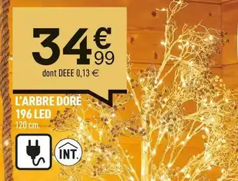 L’arbre doré 196 led
