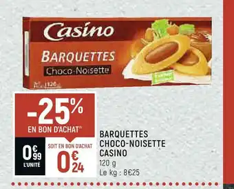 Casino barquettes choco-noisette