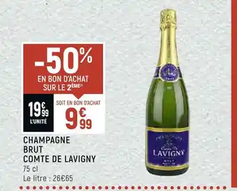 Spar Comte de lavigny champagne brut offre