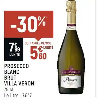 Spar Villa veroni prosecco blanc brut offre