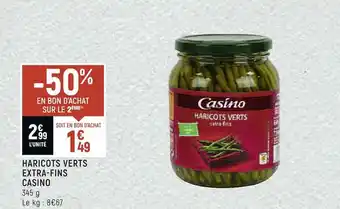 Spar Casino haricots verts extra-fins offre